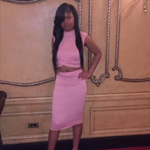 pink two piece fashion nova set - Picture 1 of 2